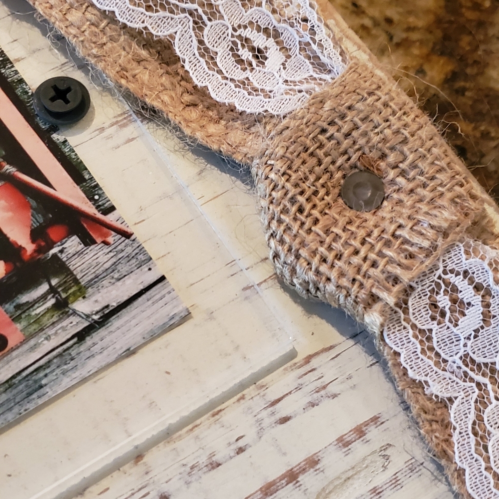 "B" Wood Block Photo Frame - Picture 7 of 8